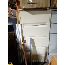 White Herman Miller 5 Drawer Vertical Flip Top File Cabinet White Herman Miller 5 Drawer Vertical Flip Top File Cabinet